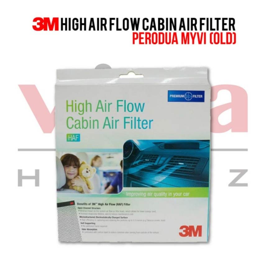 3M High Air Flow Cabin Air Filter for Perodua Myvi Old 