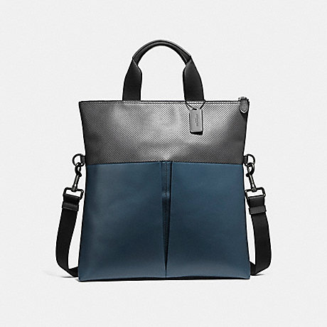 coach charles foldover tote