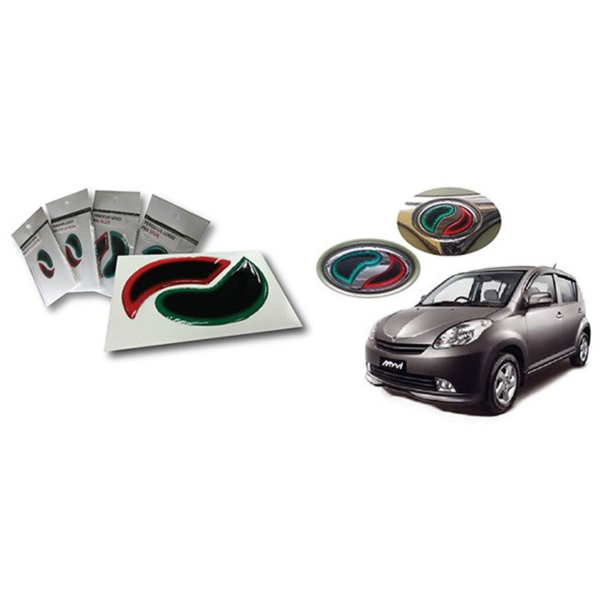 Emblem - 2 Tone Perodua Logo-Myvi Old Model - AppAsia e 